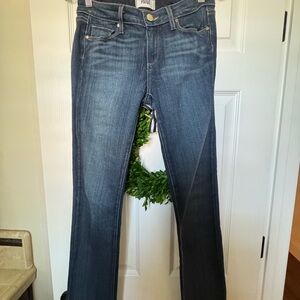 PAIGE Dark Indigo Straight-Leg Jeans